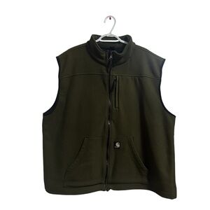 Olive Green Carhartt WIP Waffle Sweater Vest